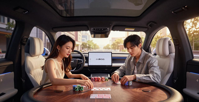 小鹏G6车主亲测：车里玩德州扑克，空间大音响好，比咖啡厅强多了