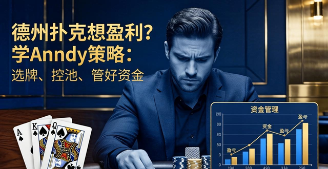 德州扑克想盈利？学anndy策略：选牌、控池、管好资金