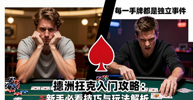 德州扑克入门攻略:新手必看技巧与玩法解析 德州扑克入门攻略:新手必看技巧与玩法解析