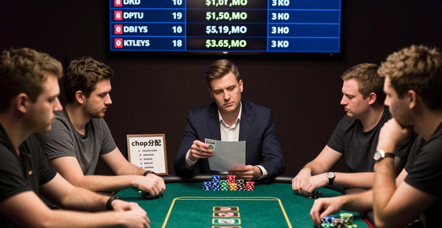 德州扑克锦标赛分钱攻略：何时谈chop？份额怎么算？